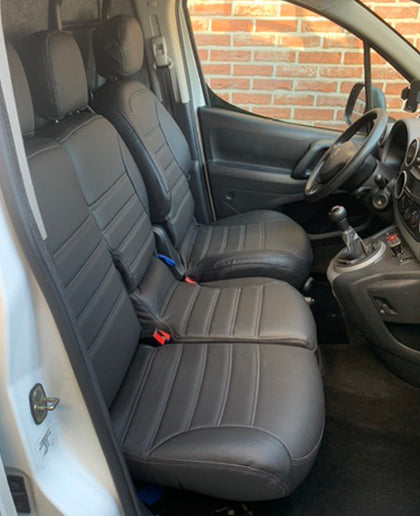 Pasvorm Stoelhoezen Peugeot Partner Tepee mpv (2008-2018) - Kunstleer