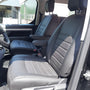 Pasvorm stoelhoezenset  (stoel en stoel) Citroen Jumpy / Peugeot Expert / Toyota Proace 2016-heden / Opel Vivaro (C) 2019-heden / Fiat Scudo 2022-heden - Kunst leer zwart