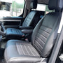 Pasvorm stoelhoezenset  (stoel en stoel) Citroen Jumpy / Peugeot Expert / Toyota Proace 2016-heden / Opel Vivaro (C) 2019-heden / Fiat Scudo 2022-heden - Kunst leer zwart