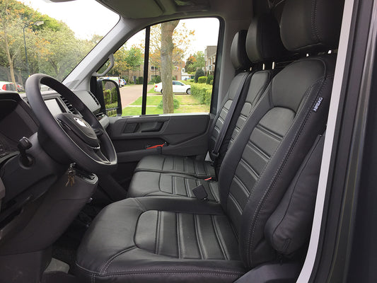 Pasvorm Stoelhoezen Volkswagen Crafter Bestelwagen (2017-Heden) - Kunstleer