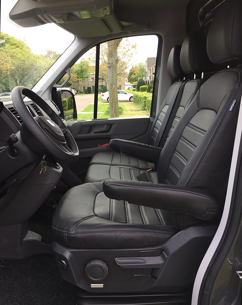 Pasvorm Stoelhoezen Volkswagen Crafter Bestelwagen (2017-Heden) - Kunstleer