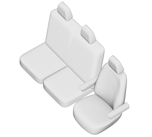 Pasvorm Stoelhoezen MAN TGE Bestelwagen (2017-Heden) - Kunstleer