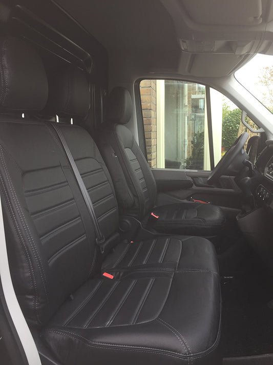 Pasvorm Stoelhoezen Volkswagen Crafter Bestelwagen (2017-Heden) - Kunstleer