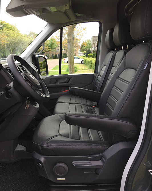 Pasvorm Stoelhoezen Volkswagen Crafter Bestelwagen (2017-Heden) - Kunstleer
