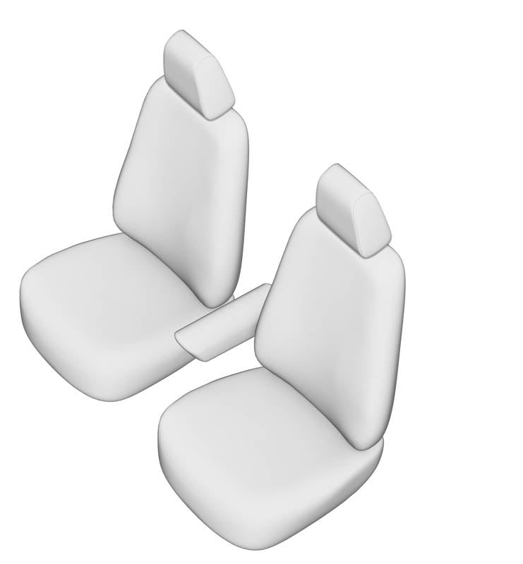 Pasvorm Stoelhoezen Volkswagen Crafter Bestelwagen (2017-Heden) - Kunstleer