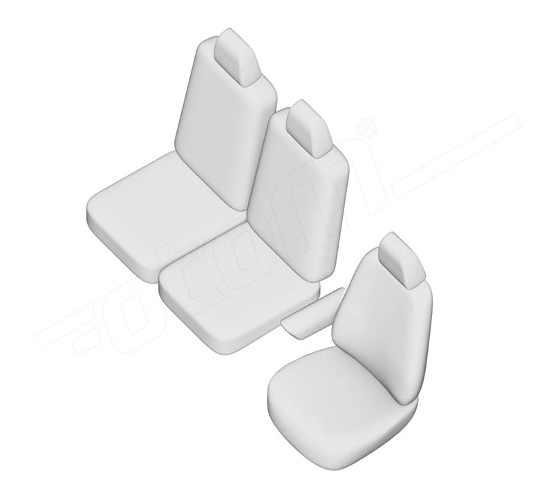 Pasvorm Stoelhoezen Peugeot Rifter (ook e-Rifter) mpv (2018-Heden) - Kunstleer