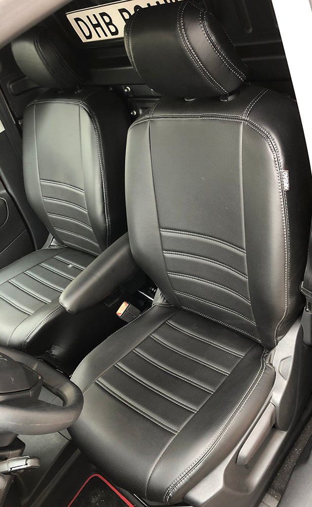 Pasvorm Stoelhoezen Peugeot Partner (ook e-Partner) Bestelwagen (2018-Heden) - Kunstleer
