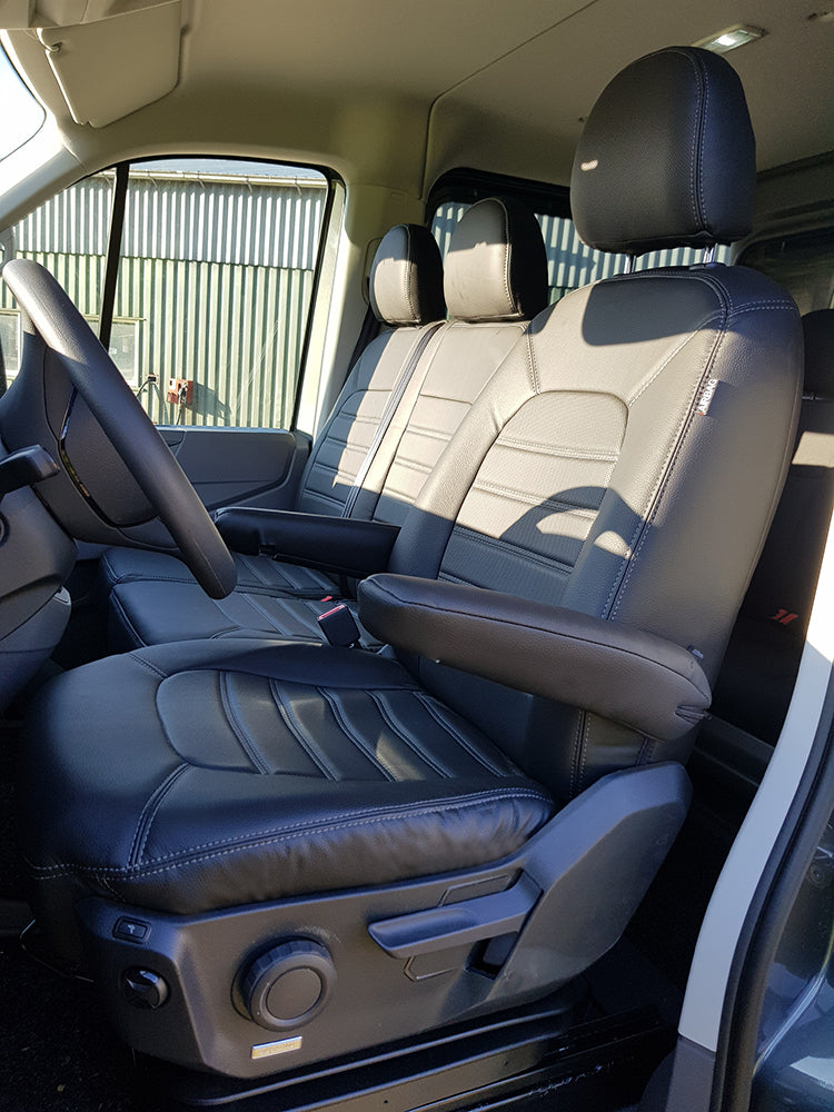 Pasvorm Stoelhoezen Volkswagen Crafter Bestelwagen (2017-Heden) - Kunstleer