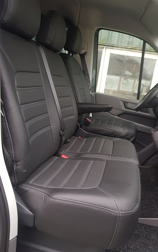 Pasvorm Stoelhoezen Volkswagen Crafter Bestelwagen (2017-Heden) - Kunstleer