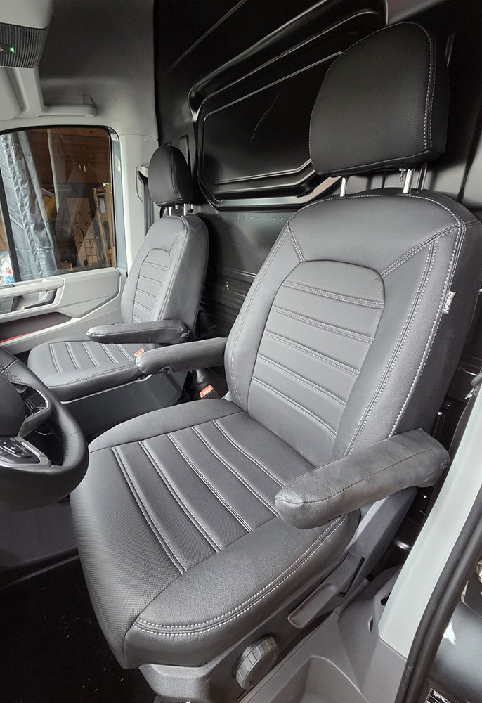 Pasvorm Stoelhoezen Volkswagen Crafter Bestelwagen (2017-Heden) - Kunstleer