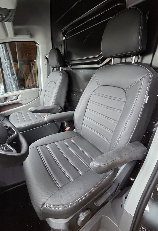 Pasvorm Stoelhoezen Volkswagen Crafter Bestelwagen (2017-Heden) - Kunstleer