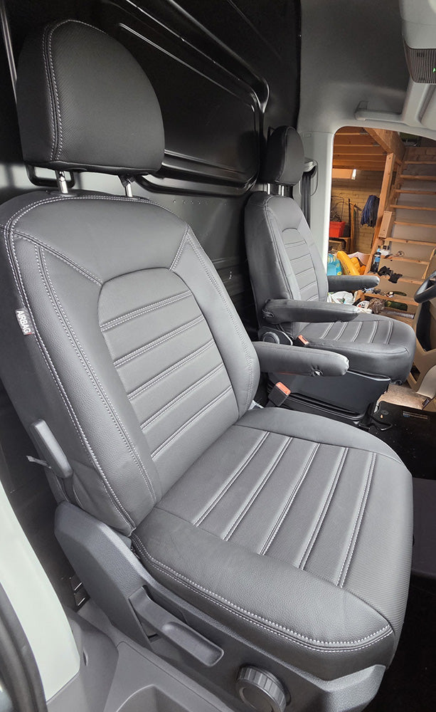 Pasvorm Stoelhoezen Volkswagen Crafter Bestelwagen (2017-Heden) - Kunstleer