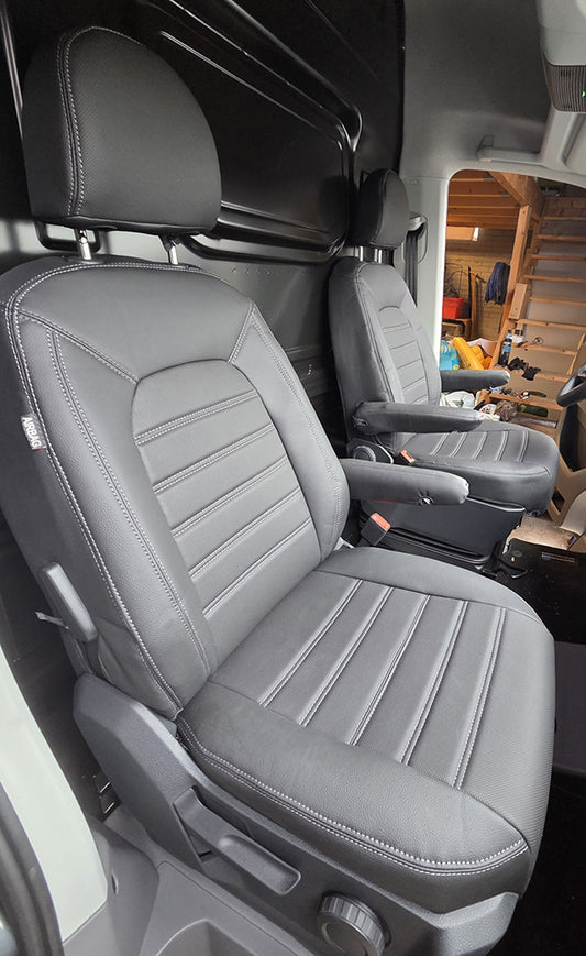 Pasvorm Stoelhoezen Volkswagen Crafter Bestelwagen (2017-Heden) - Kunstleer