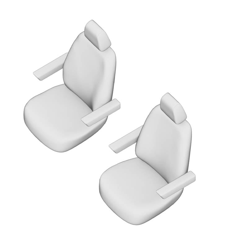 Pasvorm Stoelhoezen Volkswagen Crafter Bestelwagen (2017-Heden) - Kunstleer