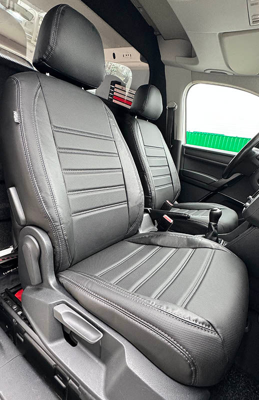 Pasvorm Stoelhoezen Volkswagen Caddy Bestelwagen (2015-2020) - Kunstleer