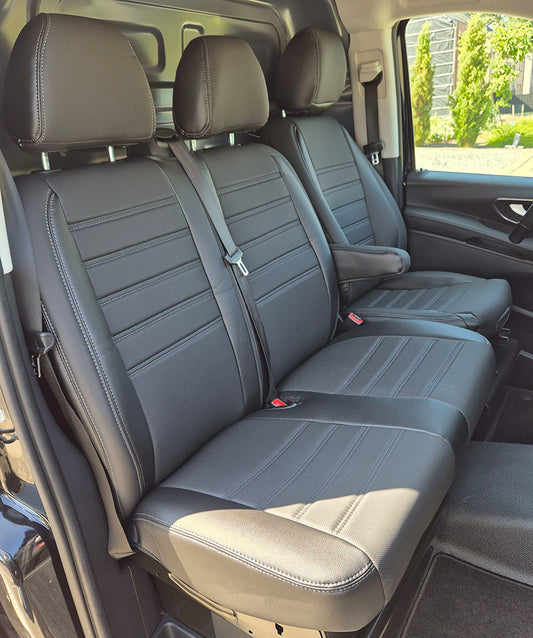 Pasvorm Stoelhoezen Mercedes Vito 447 Bestelwagen (2014-Heden) - Kunstleer