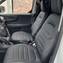 Pasvorm stoelhoezen Ford Transit Courier 2024-heden (past op 2 stoelen) - Kunstleer zwart