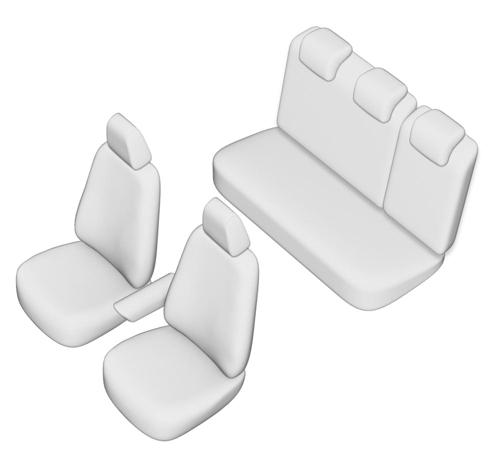 Pasvorm Stoelhoezen Volkswagen Golf V Variant stationwagon (2007-2009) - Kunstleer