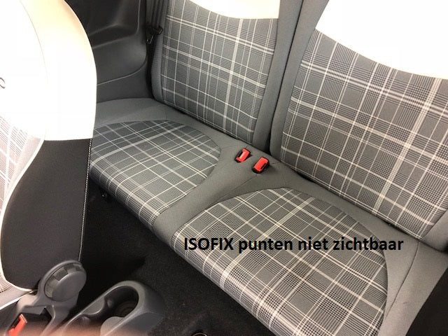Pasvorm Stoelhoezen Fiat 500 hatchback (2007-2013) - Kunstleer