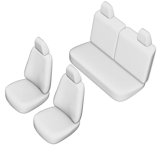 Pasvorm Stoelhoezen Fiat 500 hatchback (2007-2013) - Kunstleer