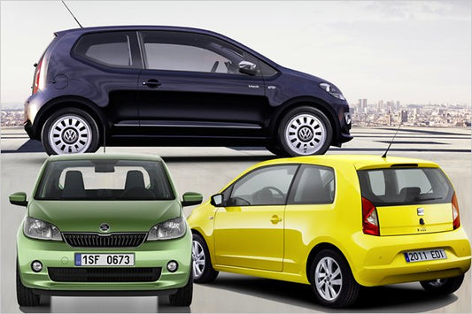 Pasvorm Stoelhoezen Volkswagen Up hatchback (2012-Heden) - Kunstleer