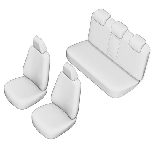 Pasvorm Stoelhoezen Ford Ranger dubbel cabine pick-up (2011-2023) - Kunstleer