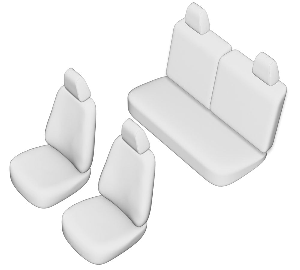 Pasvorm Stoelhoezen Mini One-Cooper-S-D (R56) hatchback (2006-2013) - Kunstleer