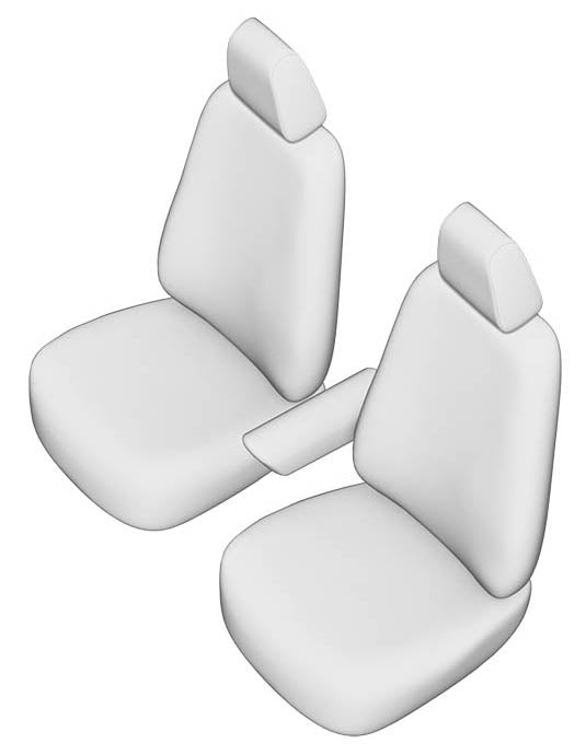 Pasvorm Stoelhoezen Nissan Navara Double Cab pick-up (2015-Heden) - Kunstleer