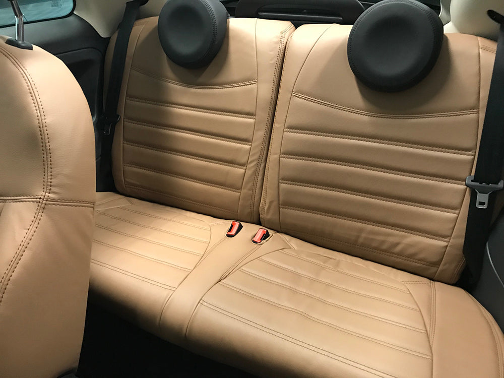 Pasvorm Stoelhoezen Fiat 500 hatchback (2007-2013) - Kunstleer