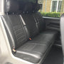 Pasvorm Stoelhoezen Ford Transit Custom (dubbel cabine) bestelwagen (2015-2023) - Kunstleer