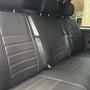 Pasvorm Stoelhoezen Ford Transit Custom (dubbel cabine) bestelwagen (2015-2023) - Kunstleer