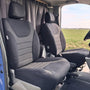 Pasvorm stoelhoezen Renault Trafic 2001-2014 (past op 2 stoelen) - Stof zwart