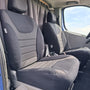 Pasvorm stoelhoezen Opel Vivaro A 2001-2014 (geschikt voor 2 stoelen) - Stof zwart