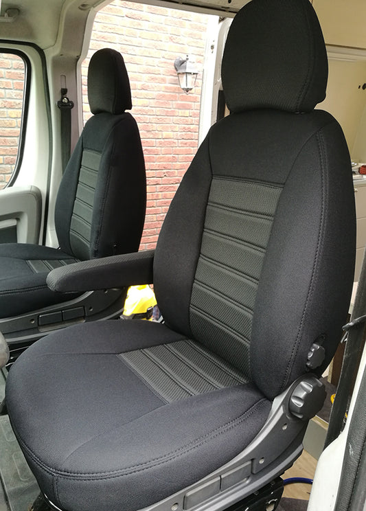 Pasvorm Stoelhoezen Peugeot Boxer Bestelwagen (2006-Heden) - Stof