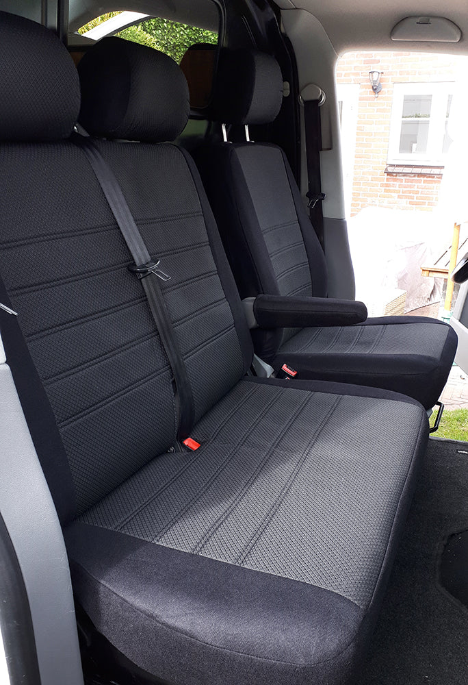Pasvorm Stoelhoezen Volkswagen T5 Bestelwagen (2003-2015) - Stof