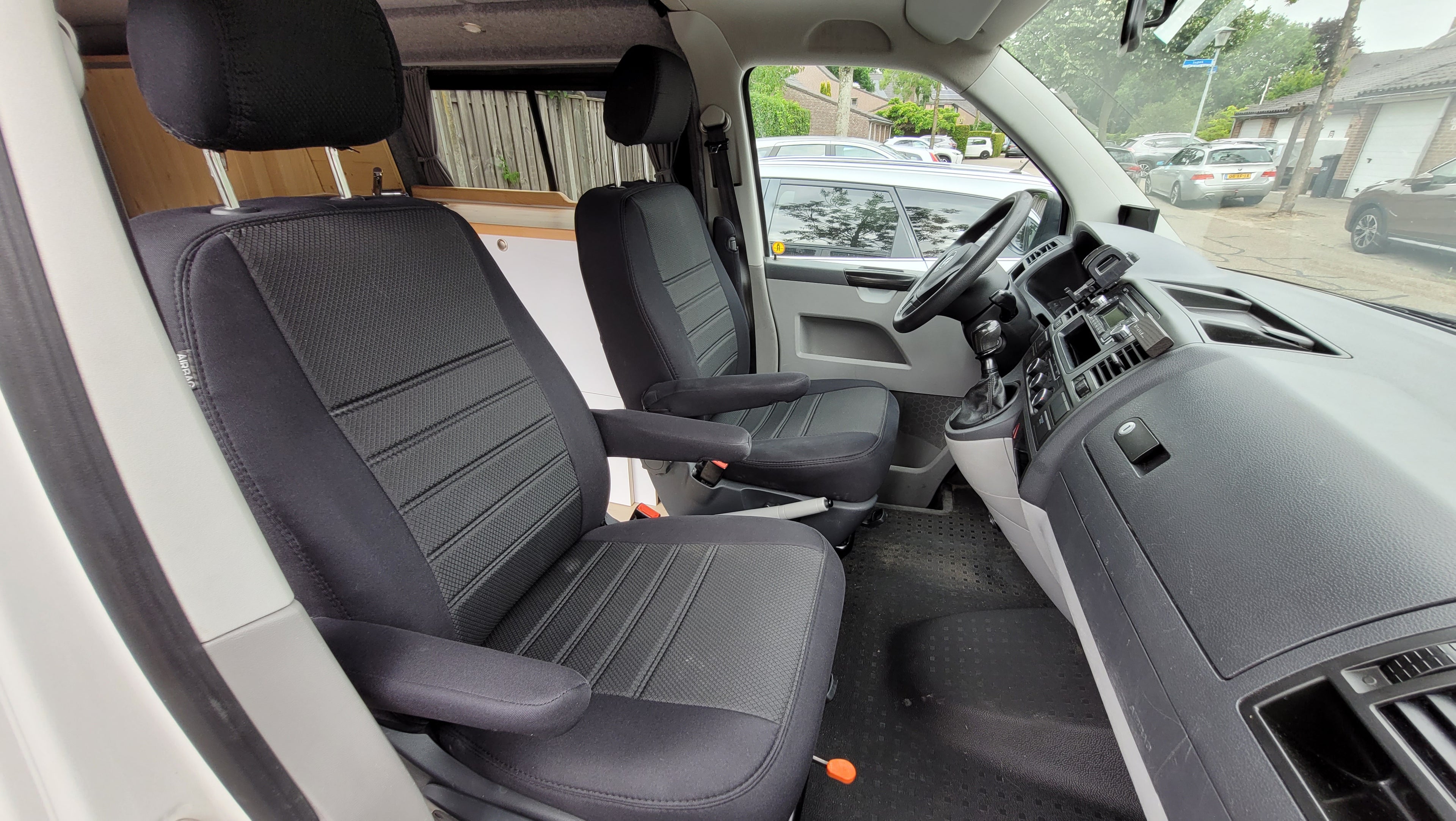 Pasvorm Stoelhoezen Volkswagen T5 Bestelwagen (2003-2015) - Stof