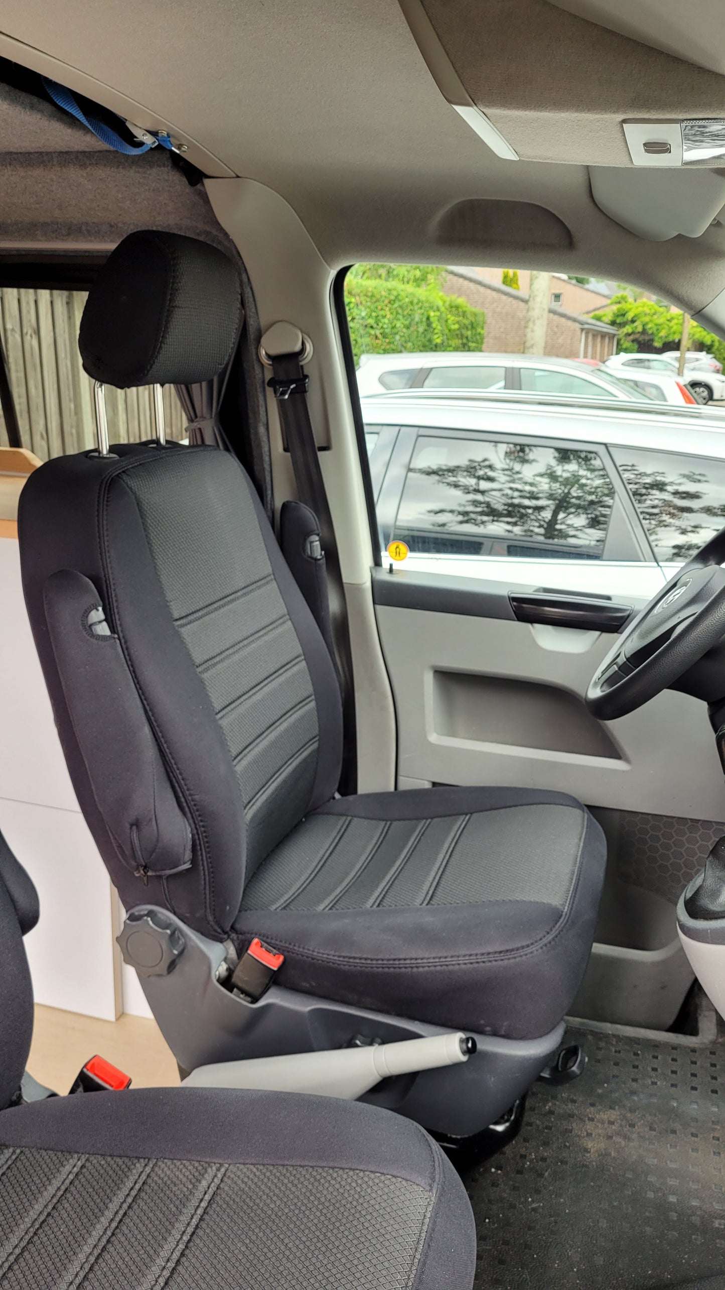 Pasvorm Stoelhoezen Volkswagen T5 Bestelwagen (2003-2015) - Stof