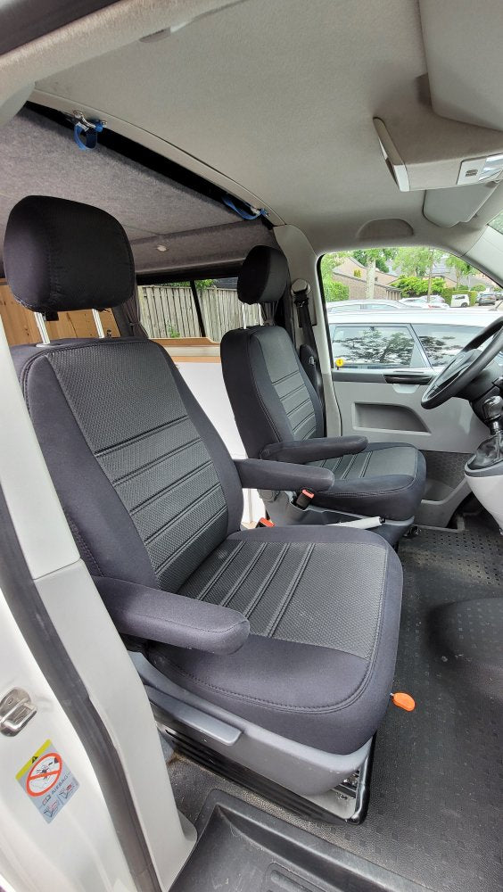 Pasvorm Stoelhoezen Volkswagen T5 Bestelwagen (2003-2015) - Stof