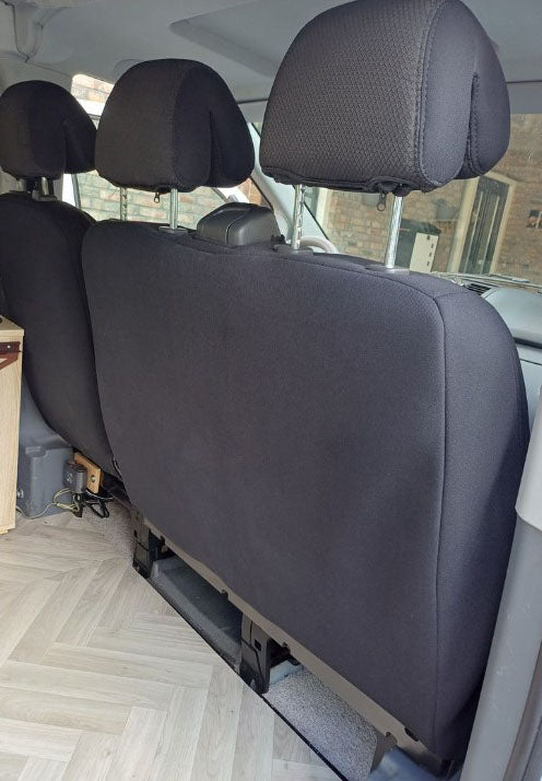 Pasvorm Stoelhoezen Mercedes Vito 639 (dubbel cabine luxe) Bestelwagen (2003-2014) - Stof