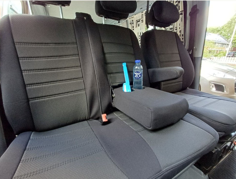 Pasvorm Stoelhoezen Mercedes Vito 639 (dubbel cabine luxe) Bestelwagen (2003-2014) - Stof