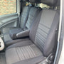 Pasvorm Stoelhoezen Mercedes Vito 639 (dubbel cabine luxe) Bestelwagen (2003-2014) - Stof