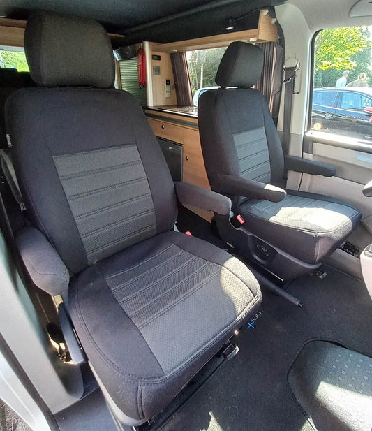Pasvorm Stoelhoezen Volkswagen T6 Kombi mpv (2015-Heden) - Stof