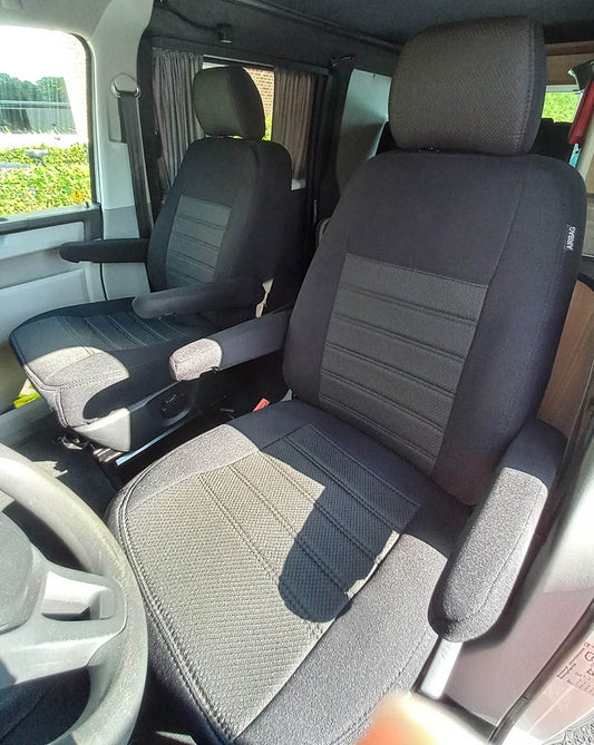Pasvorm Stoelhoezen Volkswagen T6 Kombi mpv (2015-Heden) - Stof