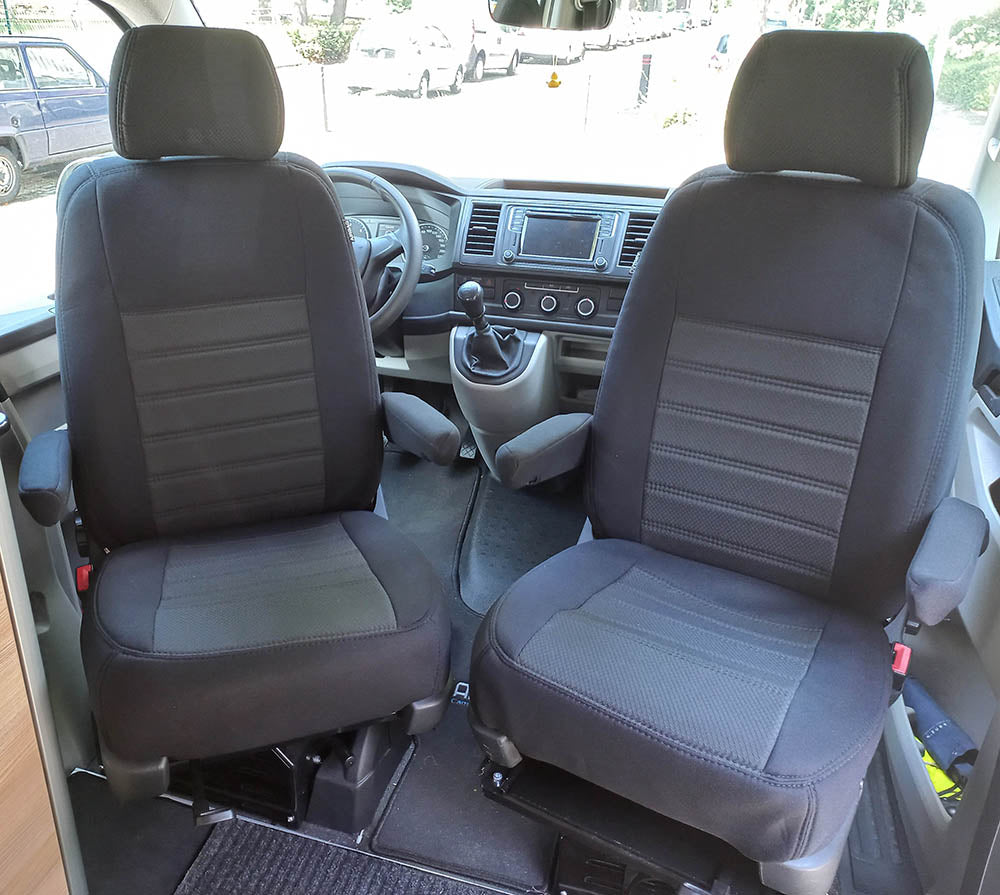 Pasvorm Stoelhoezen Volkswagen T6 Kombi mpv (2015-Heden) - Stof
