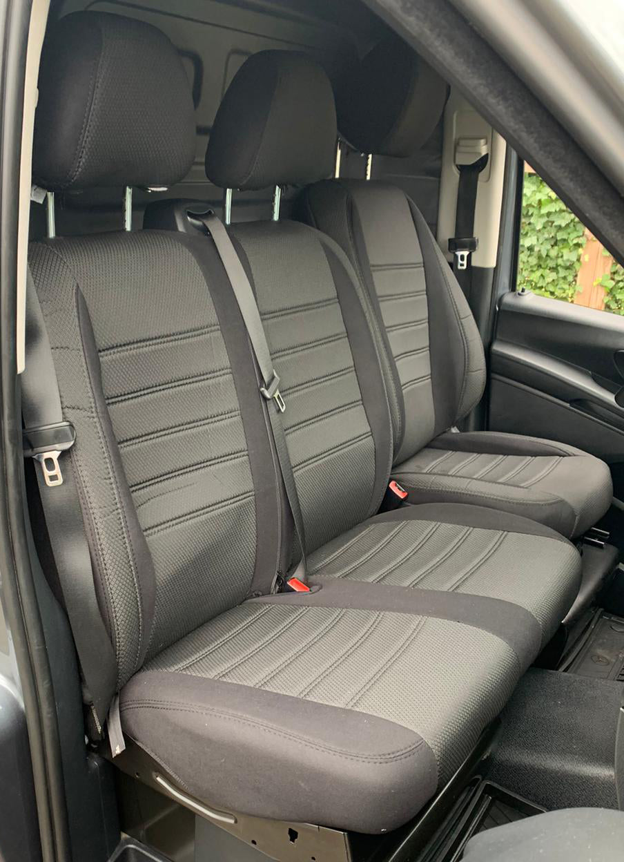 Pasvorm Stoelhoezen Mercedes Vito 447 Bestelwagen (2014-Heden) - Stof