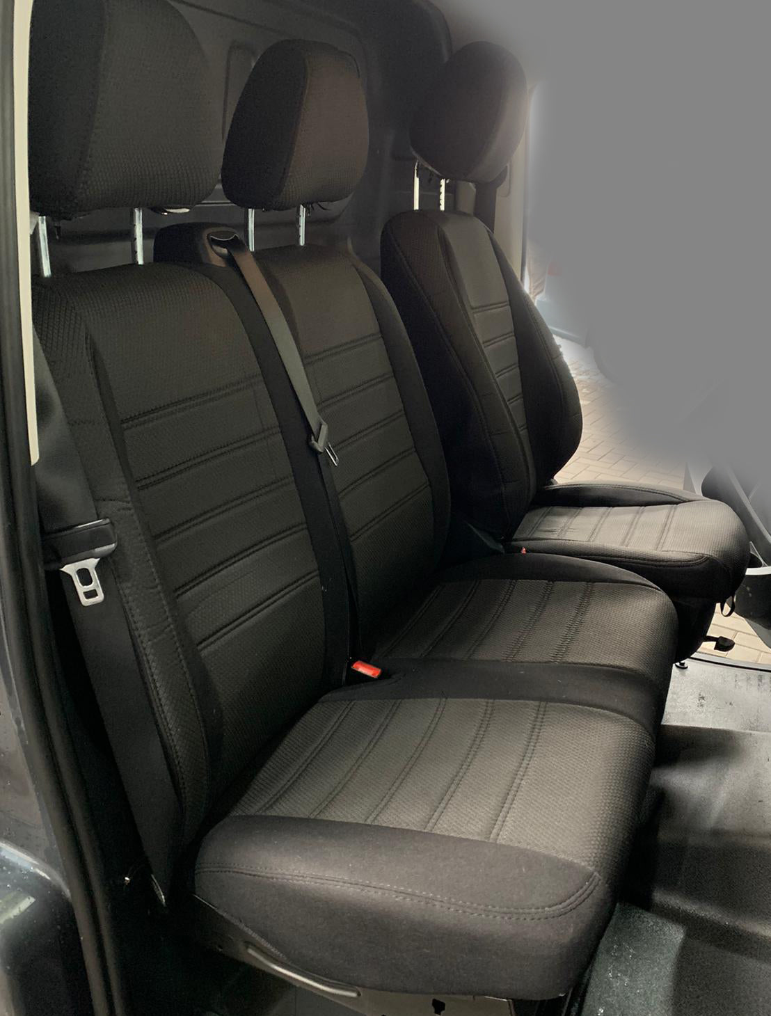 Pasvorm Stoelhoezen Mercedes Vito 447 Bestelwagen (2014-Heden) - Stof