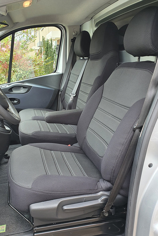Pasvorm Stoelhoezen Nissan Primastar Bestelwagen (2022-Heden) - Stof