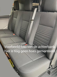 Pasvorm Stoelhoezen Ford Transit Custom (dubbel cabine) bestelwagen (2015-2023) - Stof