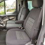 Pasvorm Stoelhoezen Ford Transit Custom (dubbel cabine) bestelwagen (2015-2023) - Stof