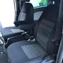 Pasvorm Stoelhoezen Ford Transit Custom (dubbel cabine) bestelwagen (2015-2023) - Stof